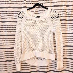Jessica Simpson, mesh sweater, size small, white
